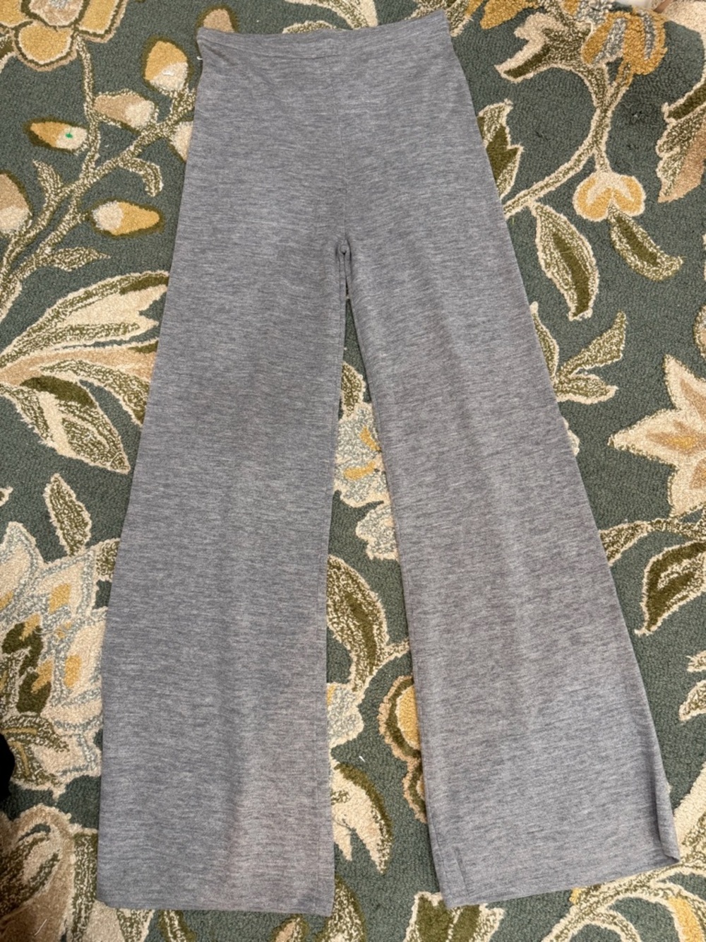 J. Crew Cosmo Sweater Pant in Merino Wool - Wide Leg in Heather Gray/Graphite - Picture 4 of 9
